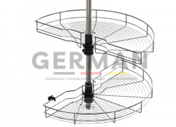 Kệ Góc xoay - Mâm Xoay Tủ Bếp 180 và 270 độ, Inox 304