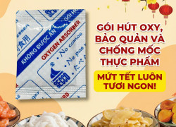 Gói Hút Ẩm Thực Phẩm - Gói Hút Oxy Secco Chống Mốc Mứt Tết