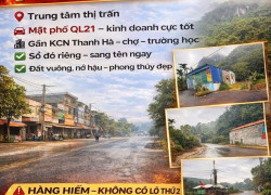 Kinh doanh đỉnh 9xx triệu sẵn sổ tại mặt đường QL21, TT Ba Hàng Đồi, Hòa Bình