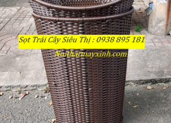 Xưởng sản xuất sọt mây trưng bày trái cây siêu thị