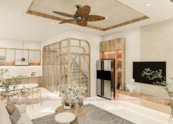 Thiết kế phòng bếp mở organic tại Vũng Tàu