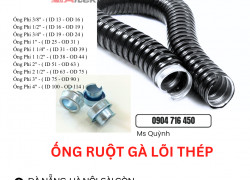 Ống ruột gà lõi thép D16,D20,D25,D32 Đà Nẵng, Hà Nội, Sài Gòn, Hưng Yên, Quảng