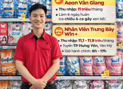 NHÂN VIÊN BÁN HÀNG UNILEVER TẠI AEON VĂN GIANG