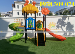 Bộ cầu trượt liên hoàn trẻ em, cầu trượt xích đu liên hoàn