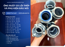Ống ruột gà lõi thép bọc nhựa ⅜ Hà Nội, Đà Nẵng, HCM
