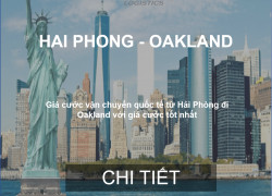 Cước Tàu Hàng Hóa Từ Hải Phòng Đến Oakland, USA