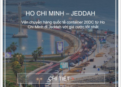 Vận chuyển hàng từ Việt Nam đi cảng Jeddah, Saudi Arabia