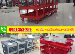 Xe đẩy đồ nghề trong nhà xưởng loại 3 ngăn