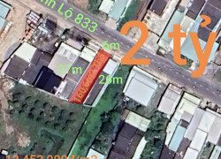 Bán lô đất thổ mặt tiền tỉnh lộ 833 giá 2 tỷ
