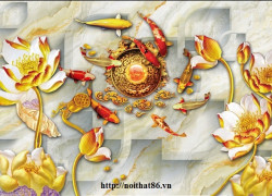 Tranh gạch men hoa sen HP9722