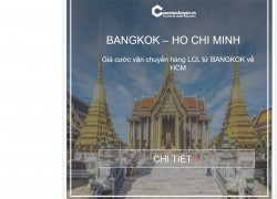 Giá Cước Vận Chuyển Hàng Lẻ Từ Bangkok Về Hồ Chí Minh