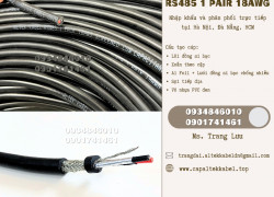 Cáp tín hiệu âm thanh rs485 1 Pair 18 awg Hà Nội, Đà Nẵng, HCM
