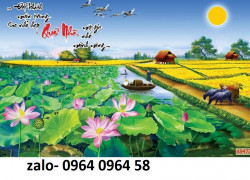 Tranh gạch men 3d phong cảnh - phong thủy - NMN9