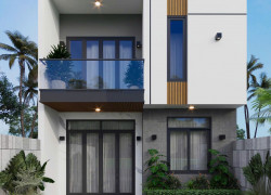 Cần tiền bán gấp mặt tiền đường nhựa 1 lầu 1 trệt mới xây chưa ở TT Long Điền, BRVT