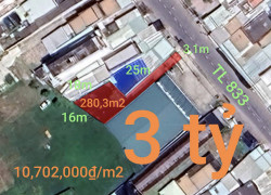 Bán lô đất thổ kế bên siêu thị San Hà Lạc Tấn giá 3 tỷ