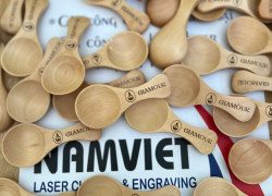 Cung cấp muỗng gỗ khắc laser theo yêu cầu