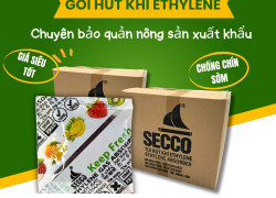 Gói Hút Khí Ethylene Secco - Bảo Quản Trái Cây Tươi, Nông Sản