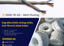 Cáp điều khiển chống nhiễu 4x0.75mm2 giao ngay Đà Nẵng, Quảng Nam, Quảng Ngãi