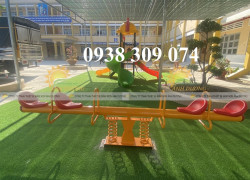 Bập bênh đòn 2 ghế nhập khẩu, bập bênh đòn lò xo 4 ghế