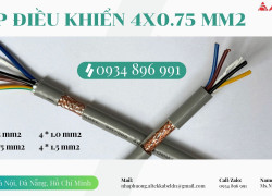 Cáp Điều Khiển 4x0.75 mm² Sẵn Hà Nội, Hưng Yên, Bắc Ninh