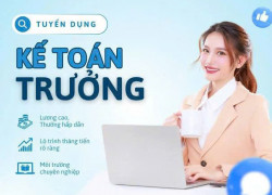Công ty sản xuất, thương mại cần tuyển 1 KẾ TOÁN TRƯỞNG