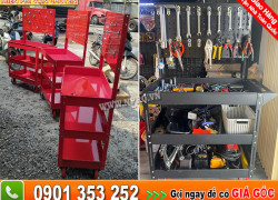 Xe đẩy 3 tầng - xe đẩy dụng cụ 3 ngăn Kt 810x830x400mm