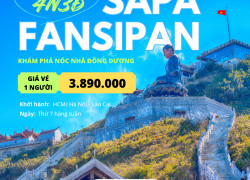 Trải nghiệm du lịch Lào Cai – Sa Pa – Fansipan trọn gói giá tốt