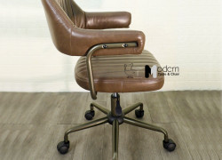 Ghế xoay nhân viên nệm da có tay vịn CE23003-P tại HCM