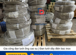 Đan lưới ống ruột gà lõi thép/Đan lưới inox bảo vệ dây cáp điện/Gia công đan lưới inox cho dây điện