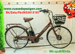 Xe đạp điện trợ lực Eva nâng cấp tay ga