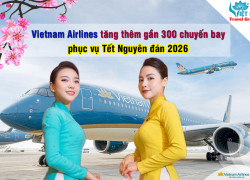 Vietnam Airlines mở bán thêm 60.000 chỗ bay dịp Tết 2026
