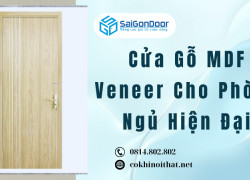 Cửa Gỗ MDF Veneer Cho Phòng Ngủ Hiện Đại