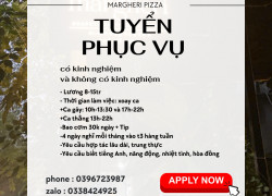 Nhà hàng pizza Tuyển Nhân viên phục vụ Quận 7