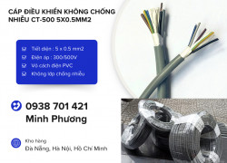 Cáp điều khiển không chống nhiễu CT-500 5x0.5mm2 Đà Nẵng, Hà Nội, Hồ Chí Minh