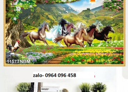 Tranh gạch 3d ốp tường mã đáo thành công - HNBB8