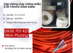 Cáp chống cháy chống nhiễu 2 lõi 1.5mm2 Altek Kabel Đà Nẵng, Gia Lai, Quảng Trị
