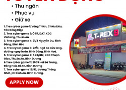 Tuyển Nhân Viên Thu Ngân, Phục Vụ Giữ Xe Bình Dương