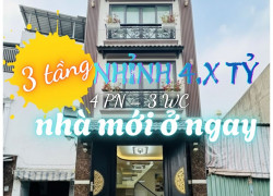 NHÀ MỚI Ở NGAY Q.8, 35m², 3 TẦNG, 4.X TỶ  HẺM 4m BA ĐÌNH, NHÀ CHÍNH CHỦ 0918846608