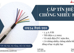 Cáp Chống Nhiễu 8X0.22 Mm2 Sẵn Quảng Nam, Quảng Ngãi, Bình Định.