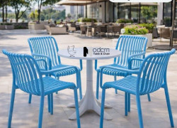 Bộ bàn cafe nhựa đúc 4 ghế TE1550-65S _ CC1580-S tại HCM