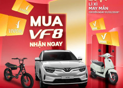ƯU ĐÃI HẤP DẪN, NGẬP TRÀN QUÀ TẶNG CÙNG VF 8