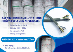 Cáp tín hiệu không lưới chống nhiễu 5 lõi 1.5mm2 Altek Kabel Đà Nẵng, Huế, Bình Định