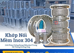 Khớp chống rung inox,khớp nối chống rung bằng inox,khớp chống rung mặt bích,khớp chống rung ống gió