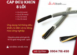 Cáp điều khiển 8 lõi, cáp tín hiệu 8 lõi Altek Kabel 8x1.5, 8x0.5, 8x1.0, 8x0.75