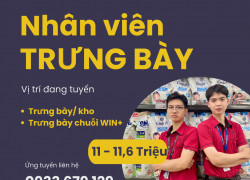 NHÂN VIÊN TRƯNG BÀY SIÊU THỊ WINMART IMPERIA