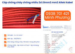 Cáp chống cháy chống nhiễu Altek Kabel 2x1.0 mm2 chính hãng Đà Nẵng, Huế, Bình Định