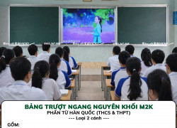 BẢNG TRƯỢT NGANG THÔNG MINH 2 CÁNH – KT: 120X540 CM (M2K)