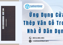 Ứng Dụng Cửa Thép Vân Gỗ Trong Nhà Ở Dân Dụng