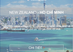 Cước vận chuyển từ New Zealand về Hồ Chí Minh