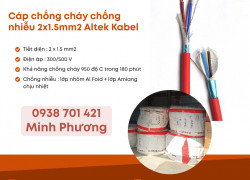 Cáp chống cháy chống nhiễu 2x1.5 Altek Kabel phân phối Đà Nẵng, Hà Nội, Hồ Chí Minh